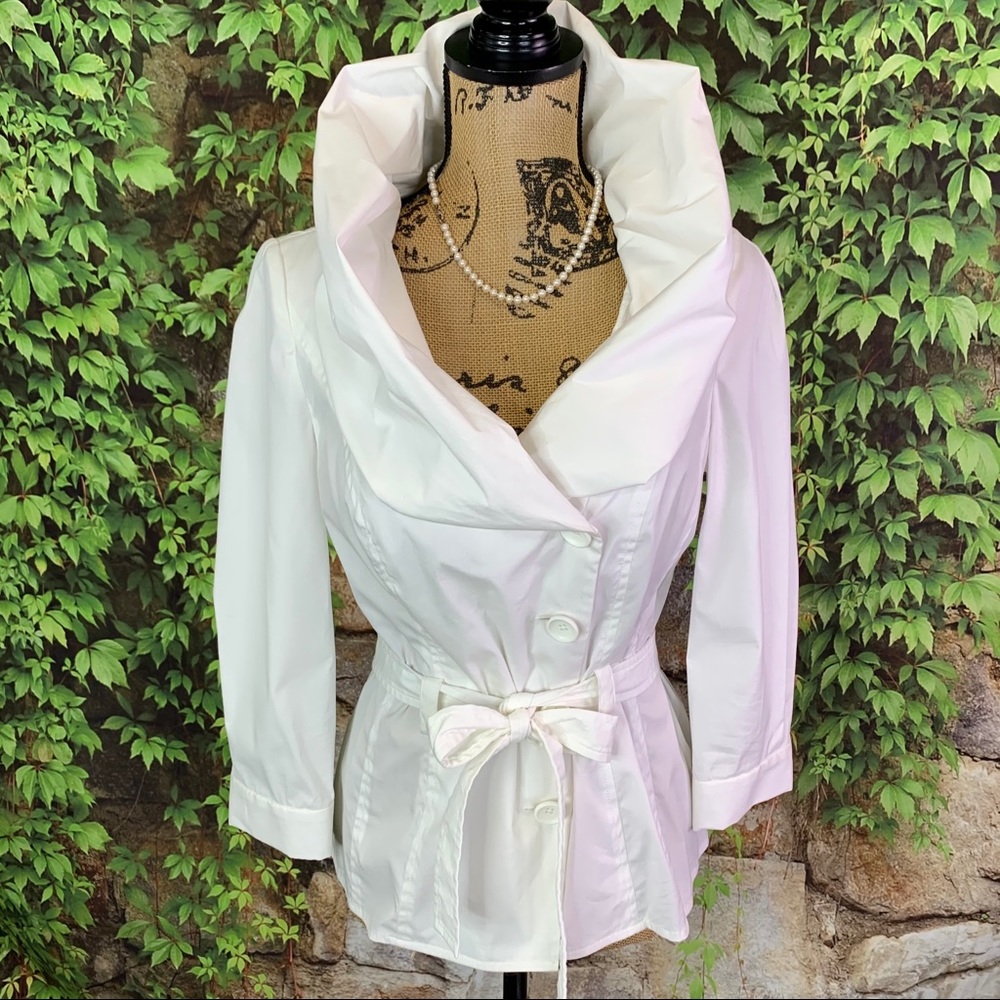 NWT ETCETERA Nirvana Stretch Cotton Blouse, 6_2